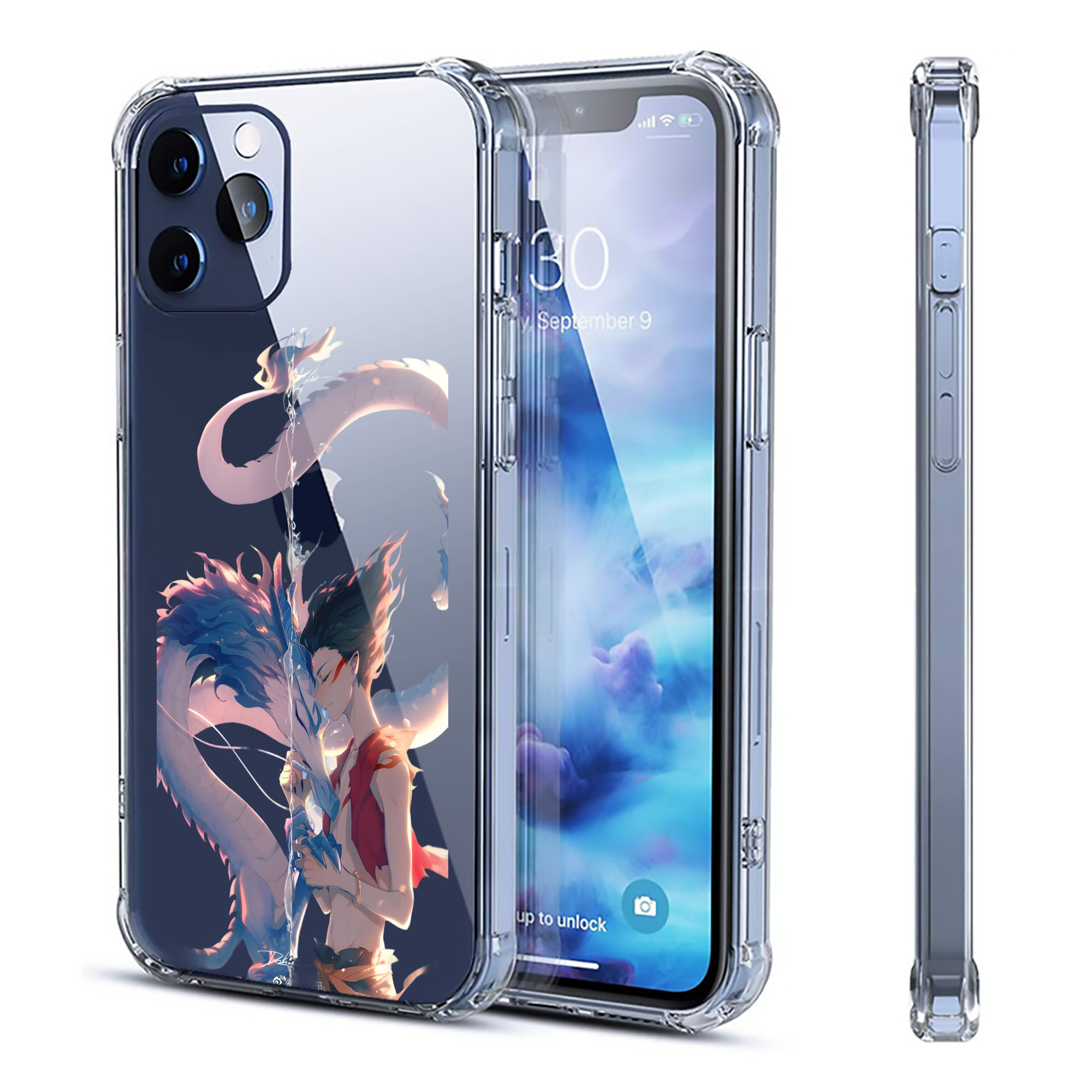 （画像用） Ne Zha 2 ナタ 魔童の大暴れ 【iPhone 12シリーズ対応】透明スマホケース（クリアソフトケース）